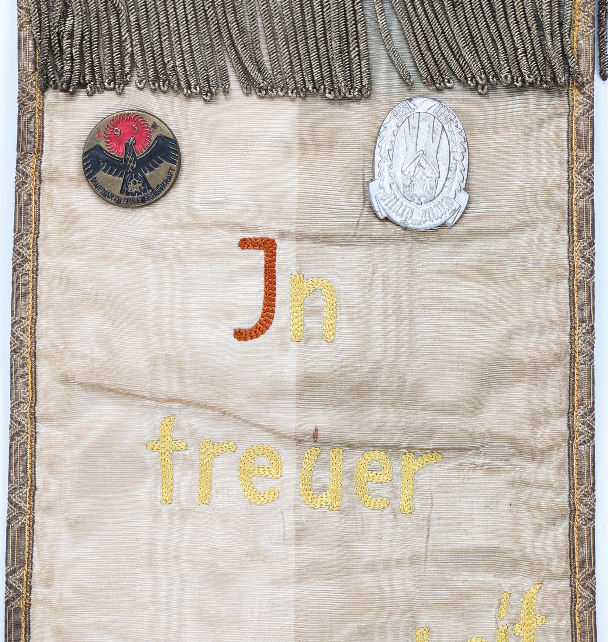 WWII AND IMPERIAL GERMAN 60 YEARS ANNIVERSARY MILITARY ORGNIZATION BANNER - Image 4
