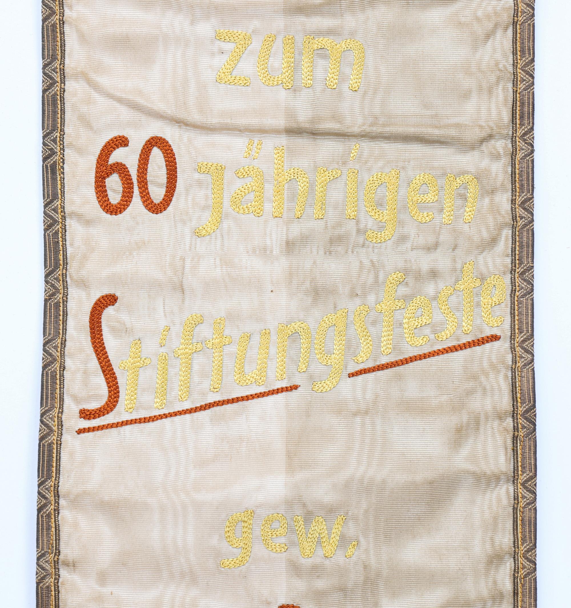 WWII AND IMPERIAL GERMAN 60 YEARS ANNIVERSARY MILITARY ORGNIZATION BANNER - Image 5