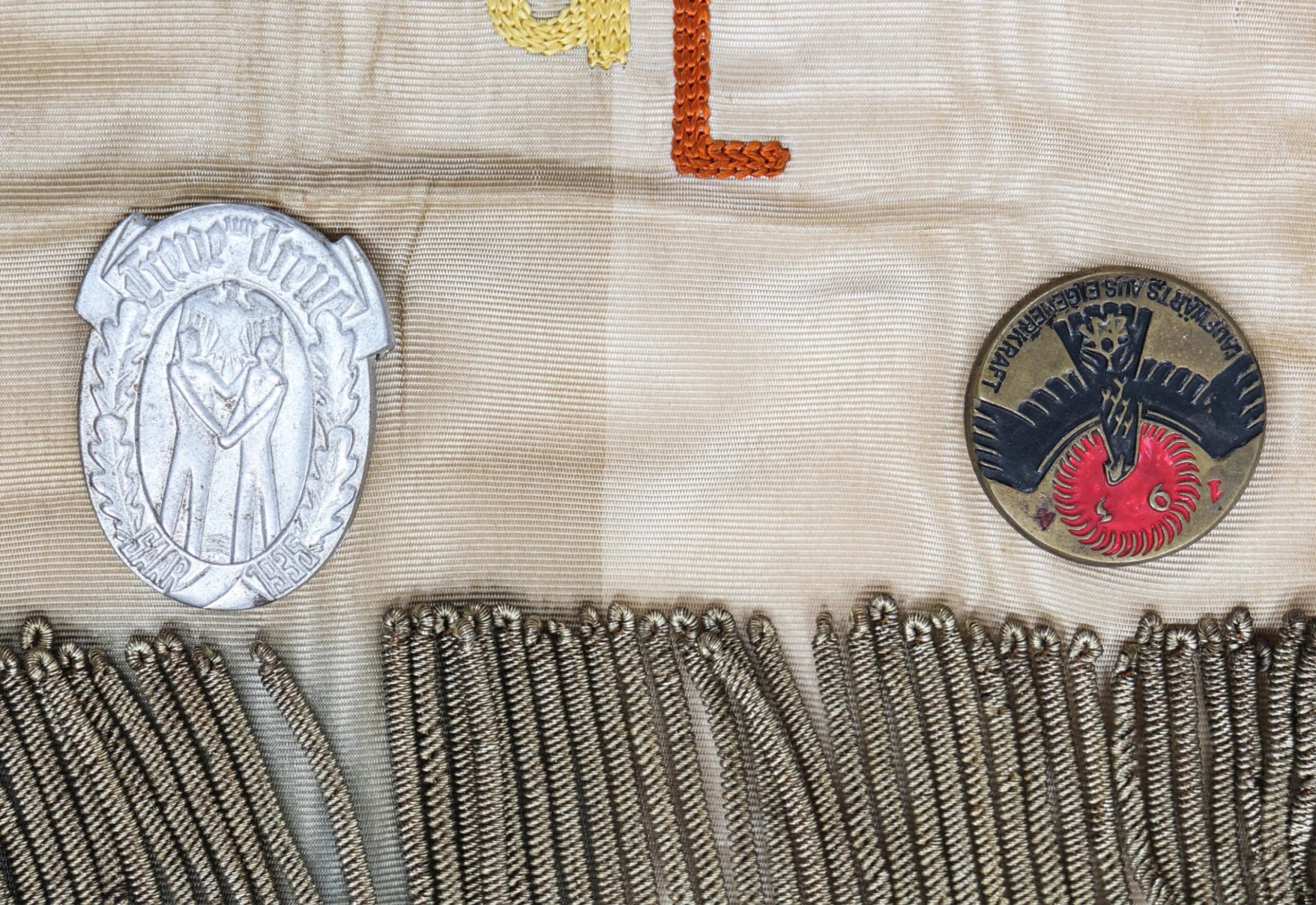 WWII AND IMPERIAL GERMAN 60 YEARS ANNIVERSARY MILITARY ORGNIZATION BANNER - Image 8