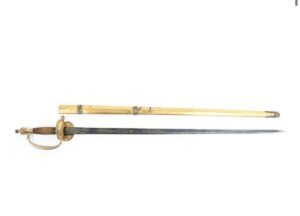 British Officer Sword George III 1796 Pattern  - General Staff Gilded Scabbard