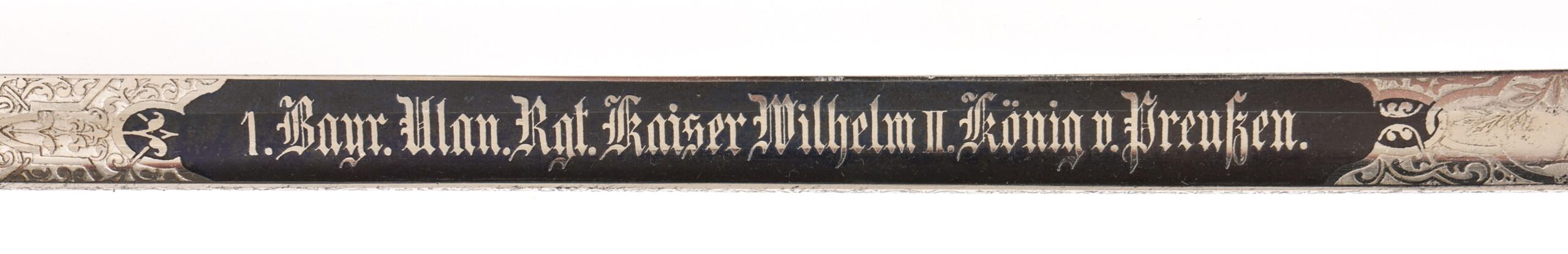 WW1 IMPERIAL GERMAN 1st BAVARIAN ULAN REGIMENT SWORD, Famous Regiment Etched - Image 14