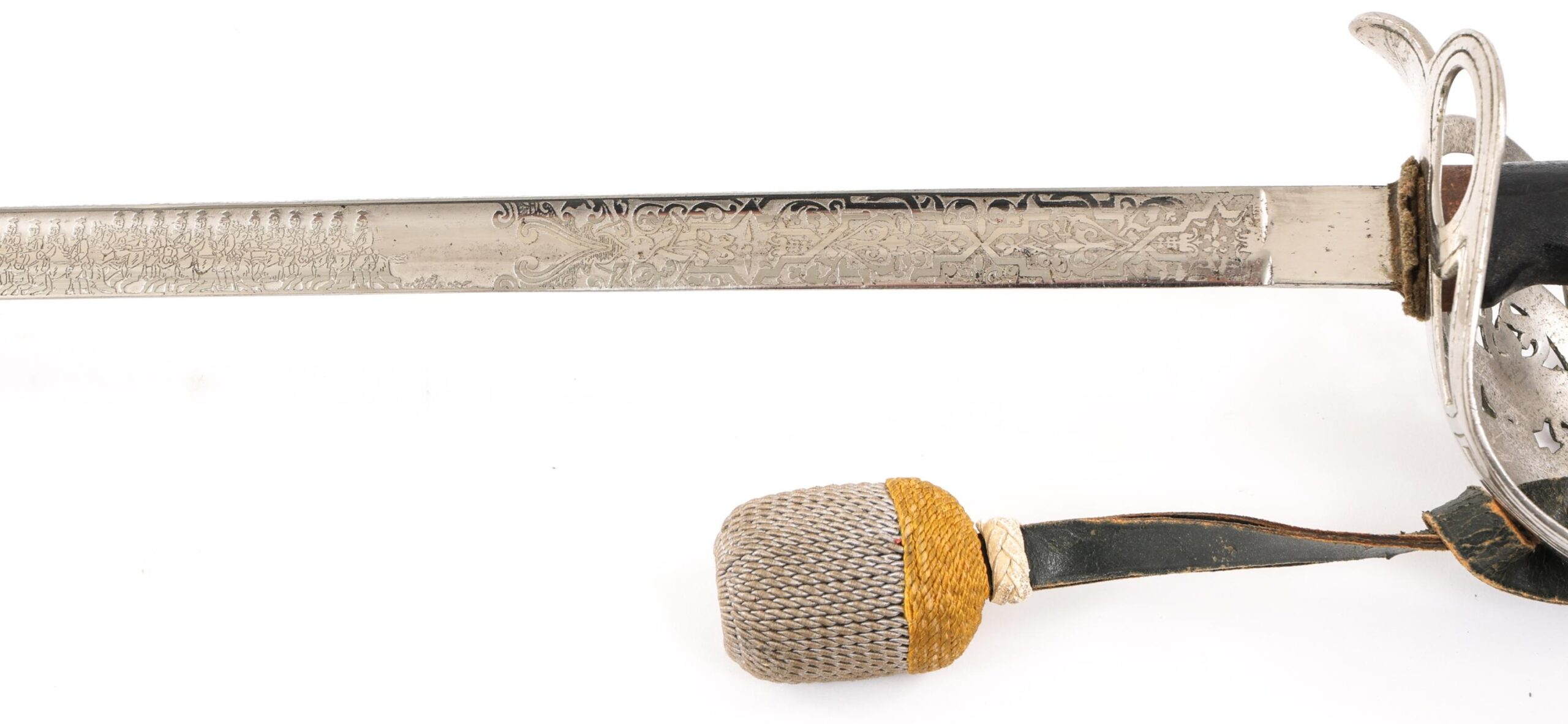 WW1 IMPERIAL GERMAN 1st BAVARIAN ULAN REGIMENT SWORD, Famous Regiment Etched - Image 7