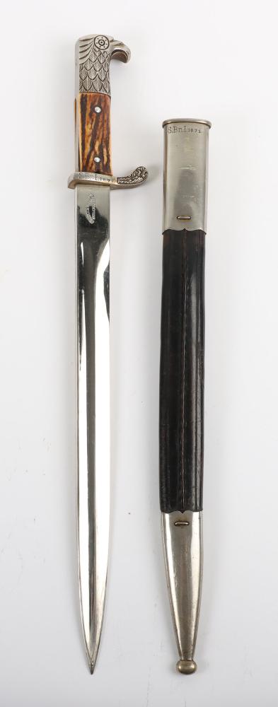 WW2 German Third Reich Police Bayonet - Clemen and Jung Solingen - Image 2