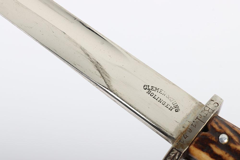 WW2 German Third Reich Police Bayonet - Clemen and Jung Solingen - Image 8
