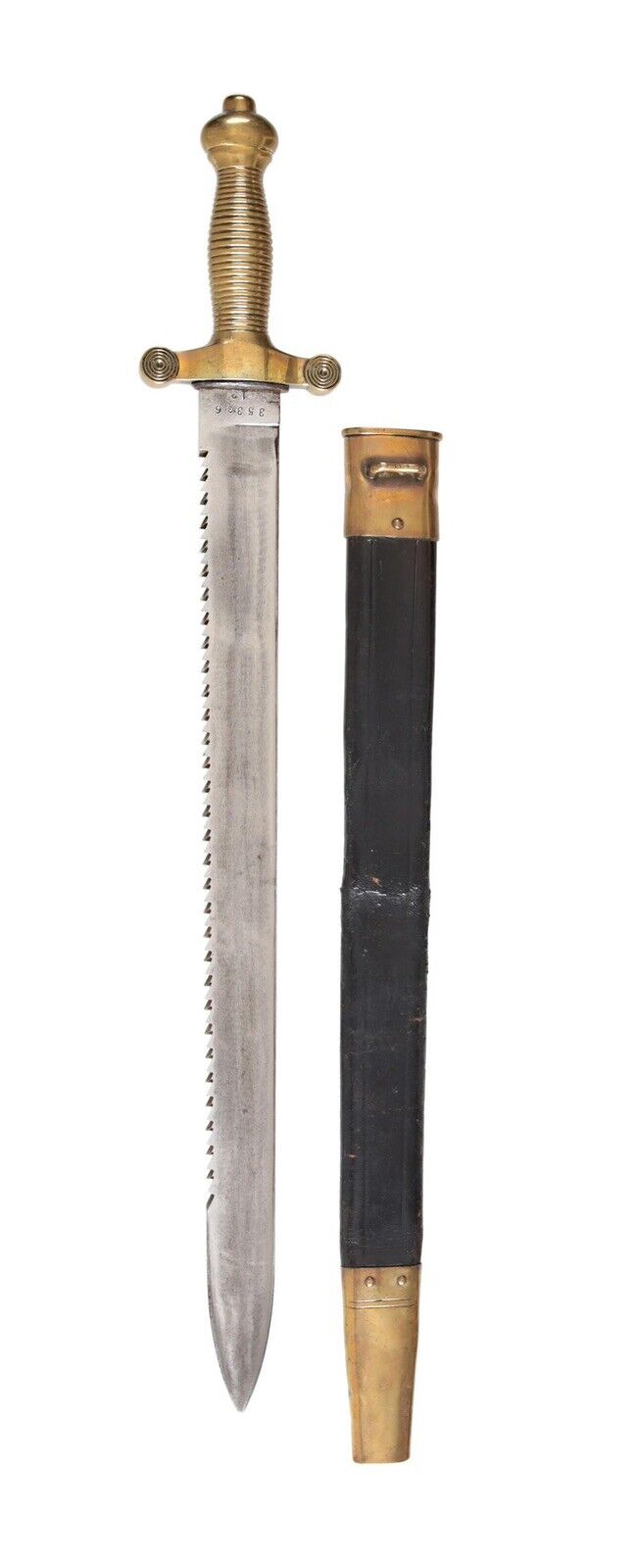 World War 1 Imperial German Sawback Sword M1842 Waffenfabrik Rare - Image 7