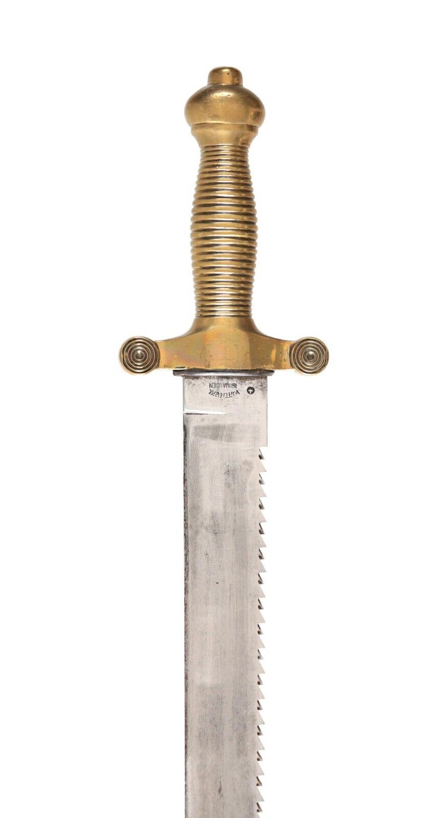 World War 1 Imperial German Sawback Sword M1842 Waffenfabrik Rare - Image 4