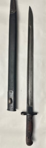 British WWI P-1907 Enfield Sword Bayo by SANDERSON Early, Regiment Marked