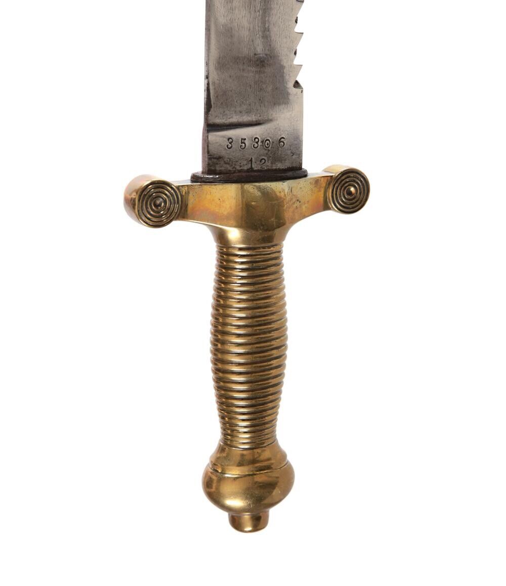 World War 1 Imperial German Sawback Sword M1842 Waffenfabrik Rare - Image 9