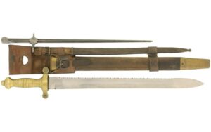 Swiss Pioneer and Sappers Sawback Sword With Bayonet Attachment