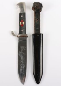 WW2 Third Reich German Hitler Youth Transitional Knife Made by C.D Schaff