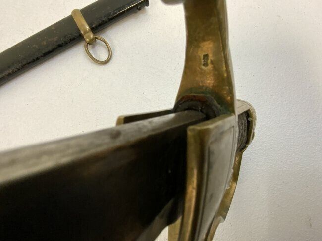 IMPERIAL GERMAN 8th (1st Rhenish) Field Artillery OFFICER SWORD ETCHED BLADE REGIMENTAL STAMP - Rare Clip Point Blade - Image 13