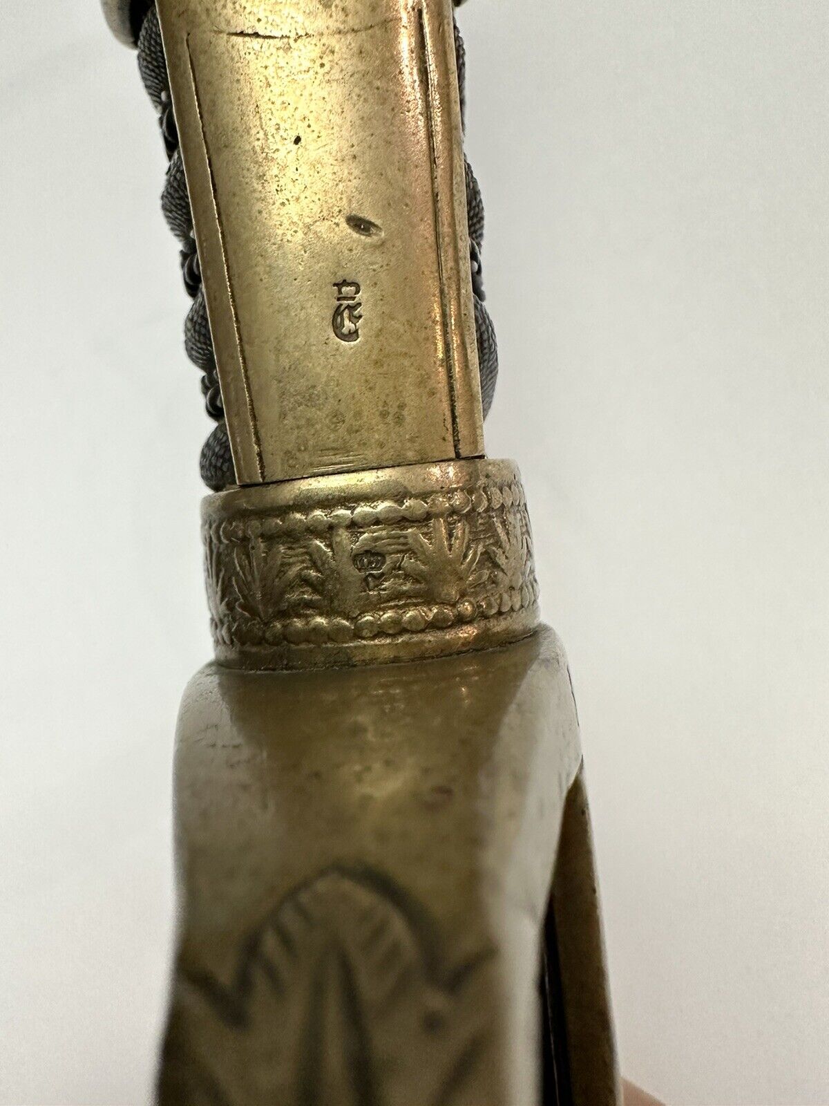 IMPERIAL GERMAN 8th (1st Rhenish) Field Artillery OFFICER SWORD ETCHED BLADE REGIMENTAL STAMP - Rare Clip Point Blade - Image 15
