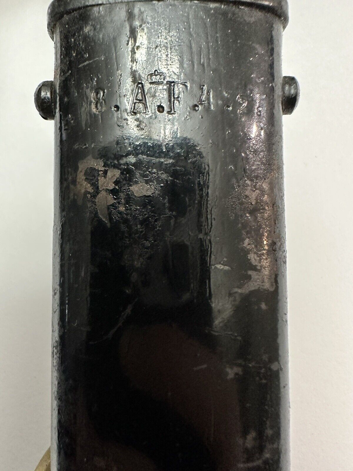 IMPERIAL GERMAN 8th (1st Rhenish) Field Artillery OFFICER SWORD ETCHED BLADE REGIMENTAL STAMP - Rare Clip Point Blade - Image 4