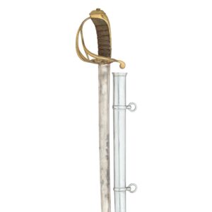 THE VICTORIAN 1822 PATTERN OFFICER'S SWORD PRESENTED BY SIR HENRY JAMES R.E. F.R.S & C. TO QUARTERMASTER JAMES MACDONALD, R.E. ON APPOINTMENT 1873