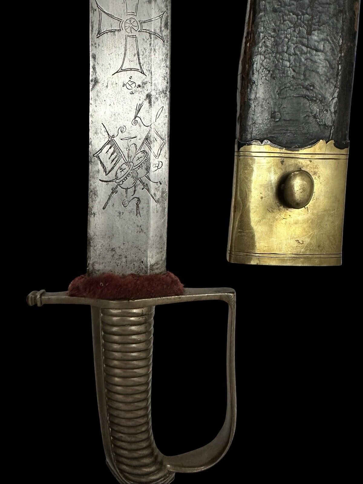 Napoleonic Wars Officers Sword Briquet - Italian House of Savoy - Image 7