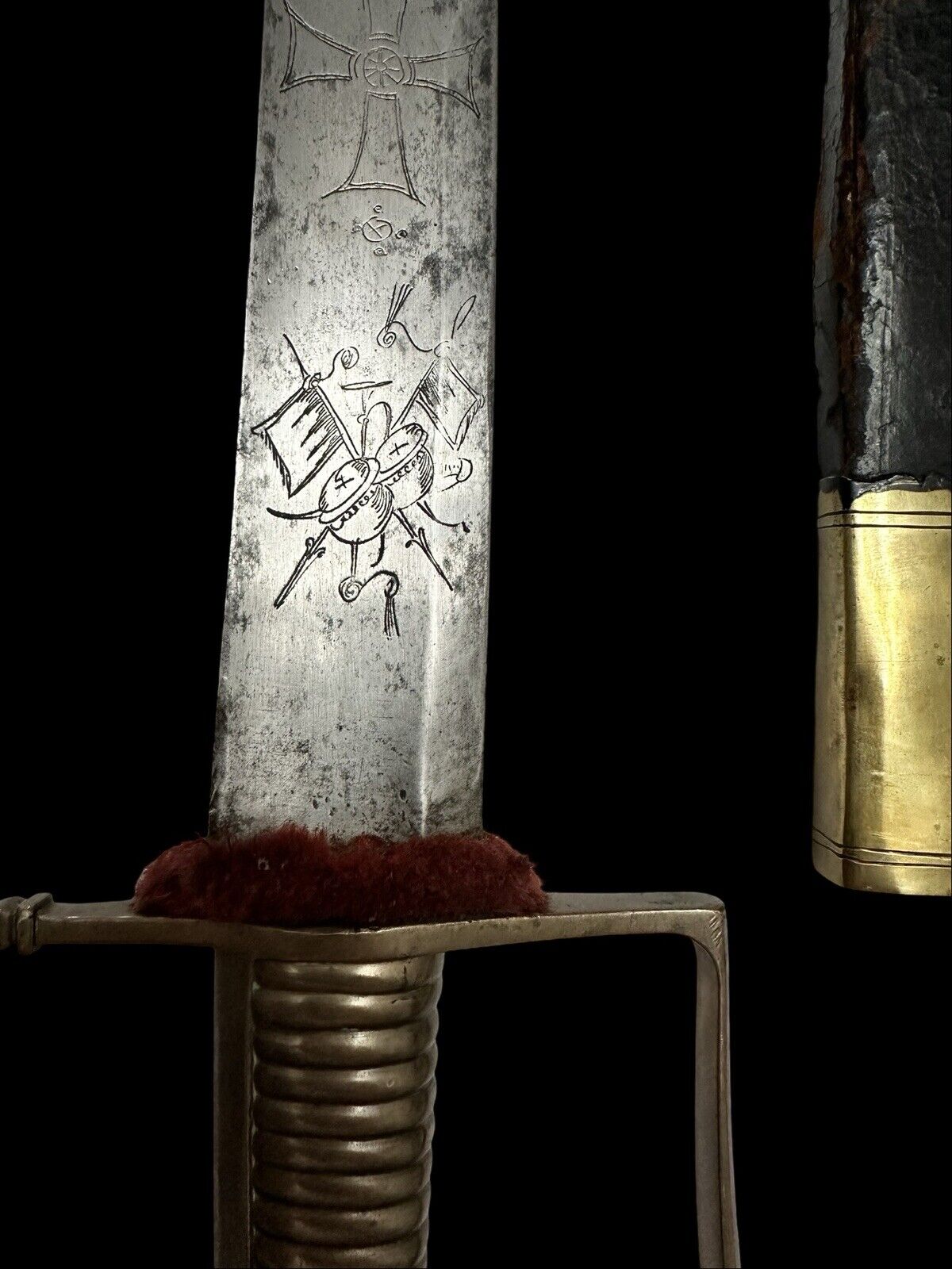 Napoleonic Wars Officers Sword Briquet - Italian House of Savoy - Image 8
