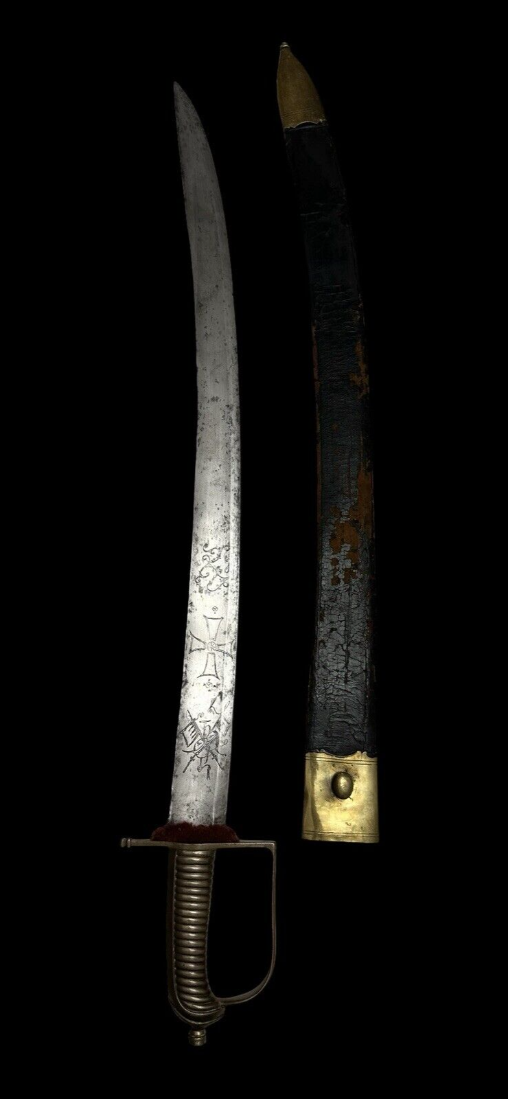 Napoleonic Wars Officers Sword Briquet - Italian House of Savoy - Image 4