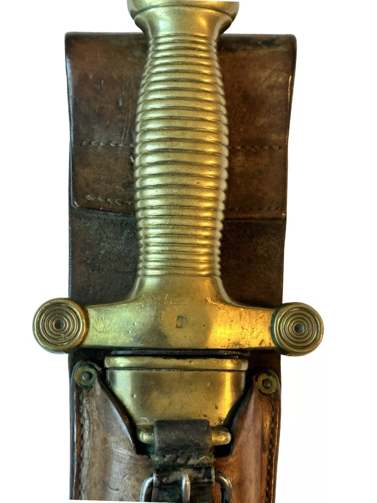 WW1 German Sawback Sword M1842/52 Pioneer Fascine Knife Regiment Marked - Image 5