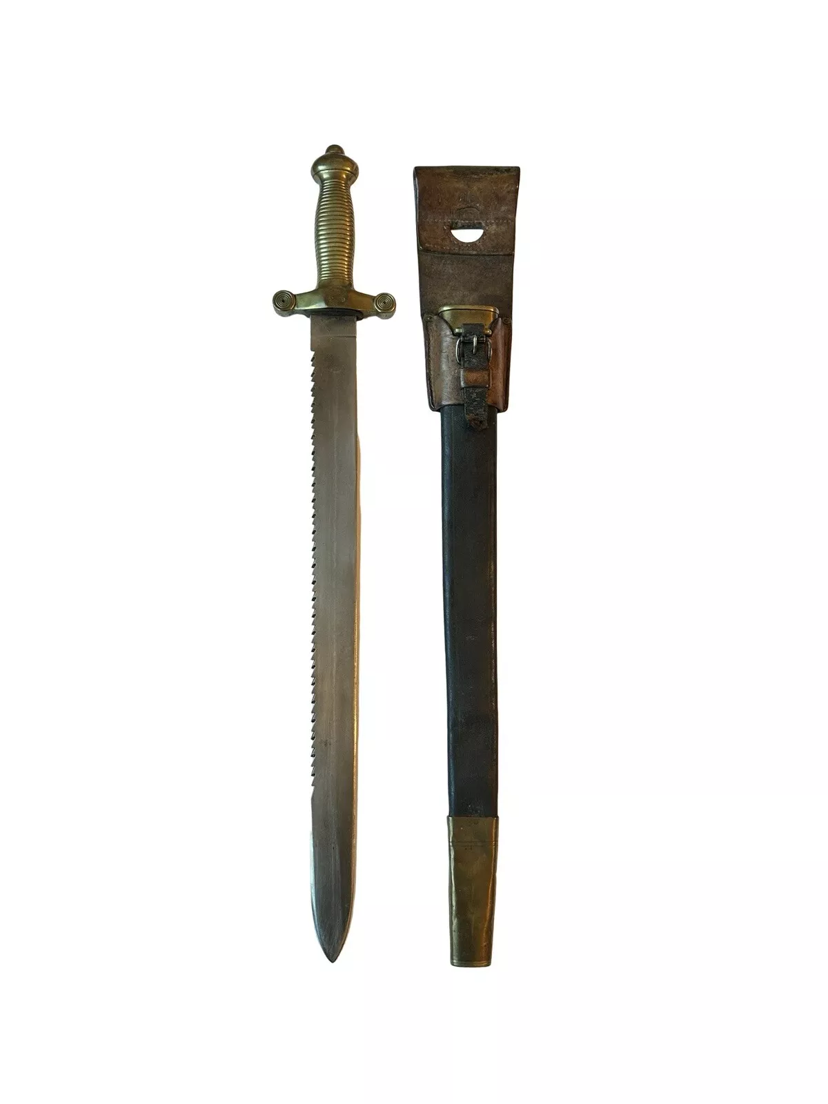 WW1 German Sawback Sword M1842/52 Pioneer Fascine Knife Regiment Marked