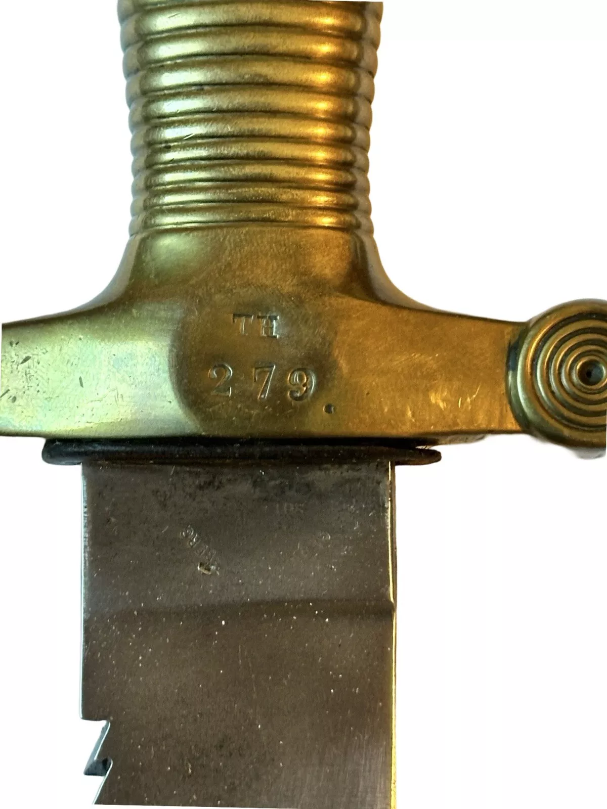 WW1 German Sawback Sword M1842/52 Pioneer Fascine Knife Regiment Marked - Image 4