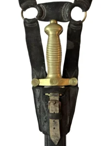 Antique German Artillery Officers Sword M1842 Gladius Rare Belt Schleswig War