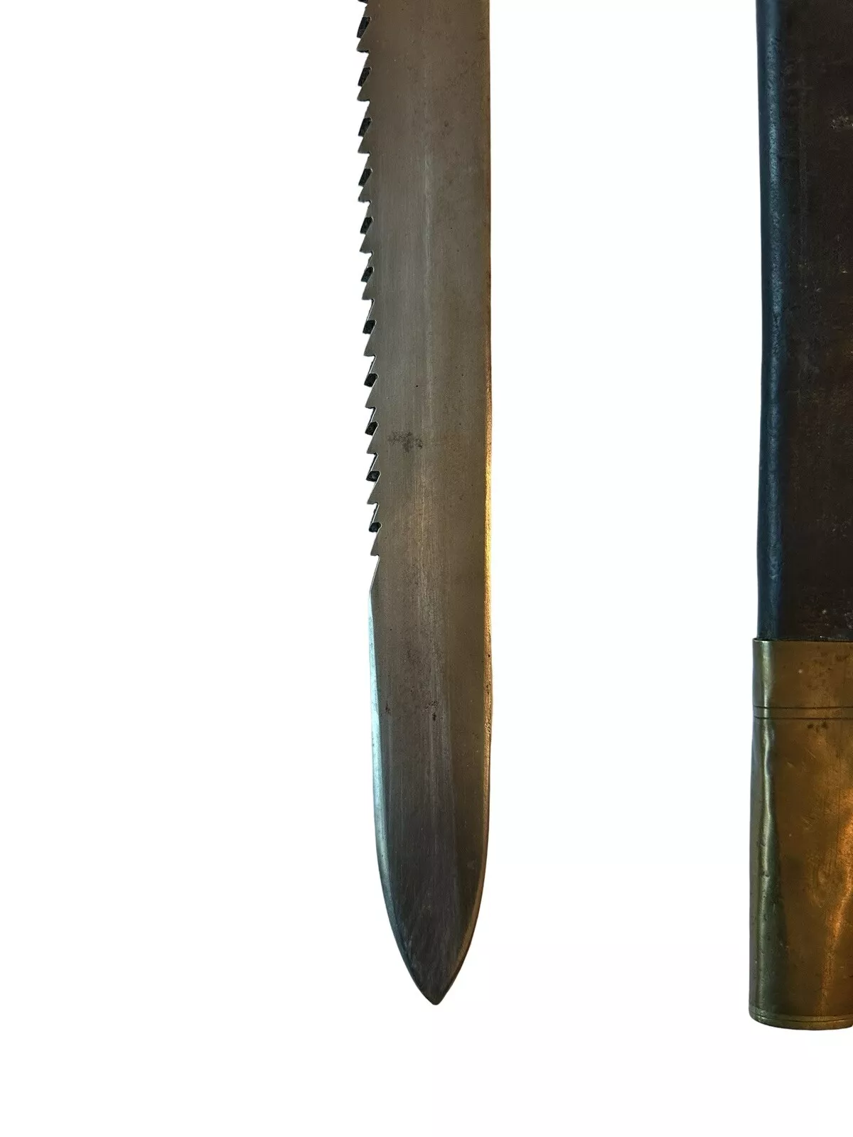 WW1 German Sawback Sword M1842/52 Pioneer Fascine Knife Regiment Marked - Image 7