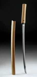 Early Edo Era Samurai Wakizashi Sword - Beautiful Hamon on Long blade