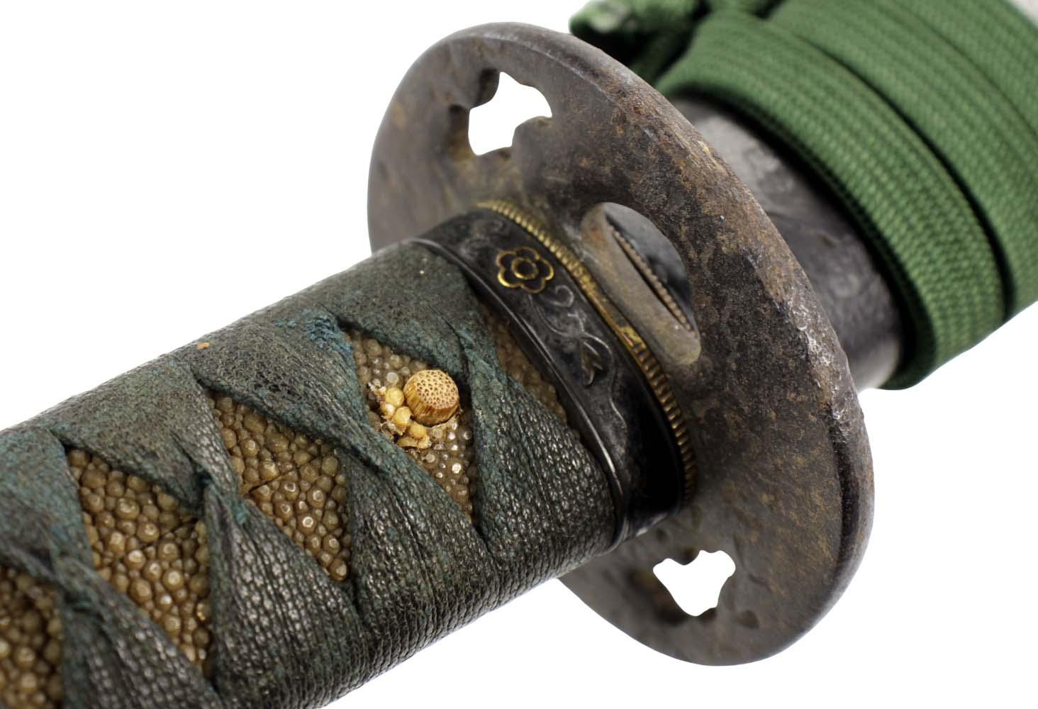 Antique 14th-15th Century Japanese Katana Uchigatana - Koto Era Sword in Marked Original Tsuba - Image 22
