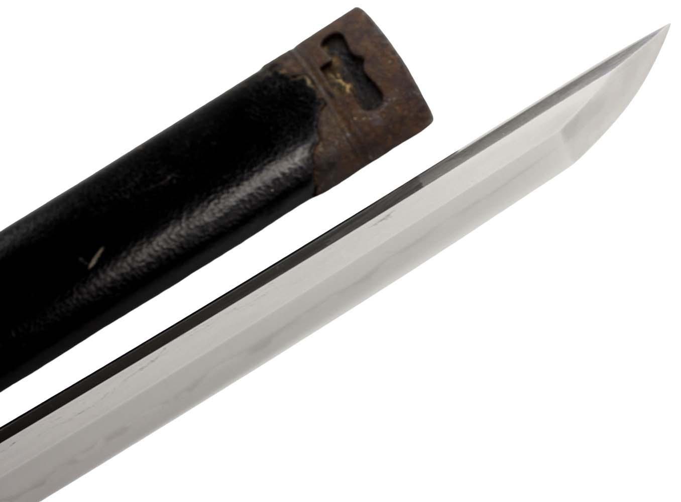 Antique 14th-15th Century Japanese Katana Uchigatana - Koto Era Sword in Marked Original Tsuba - Image 10