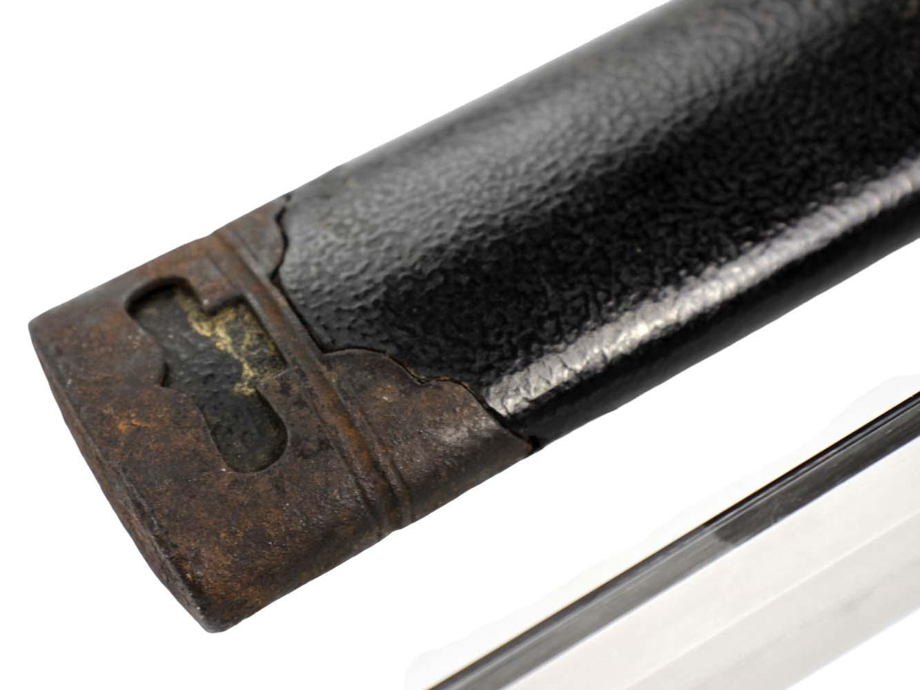 Antique 14th-15th Century Japanese Katana Uchigatana - Koto Era Sword in Marked Original Tsuba - Image 25