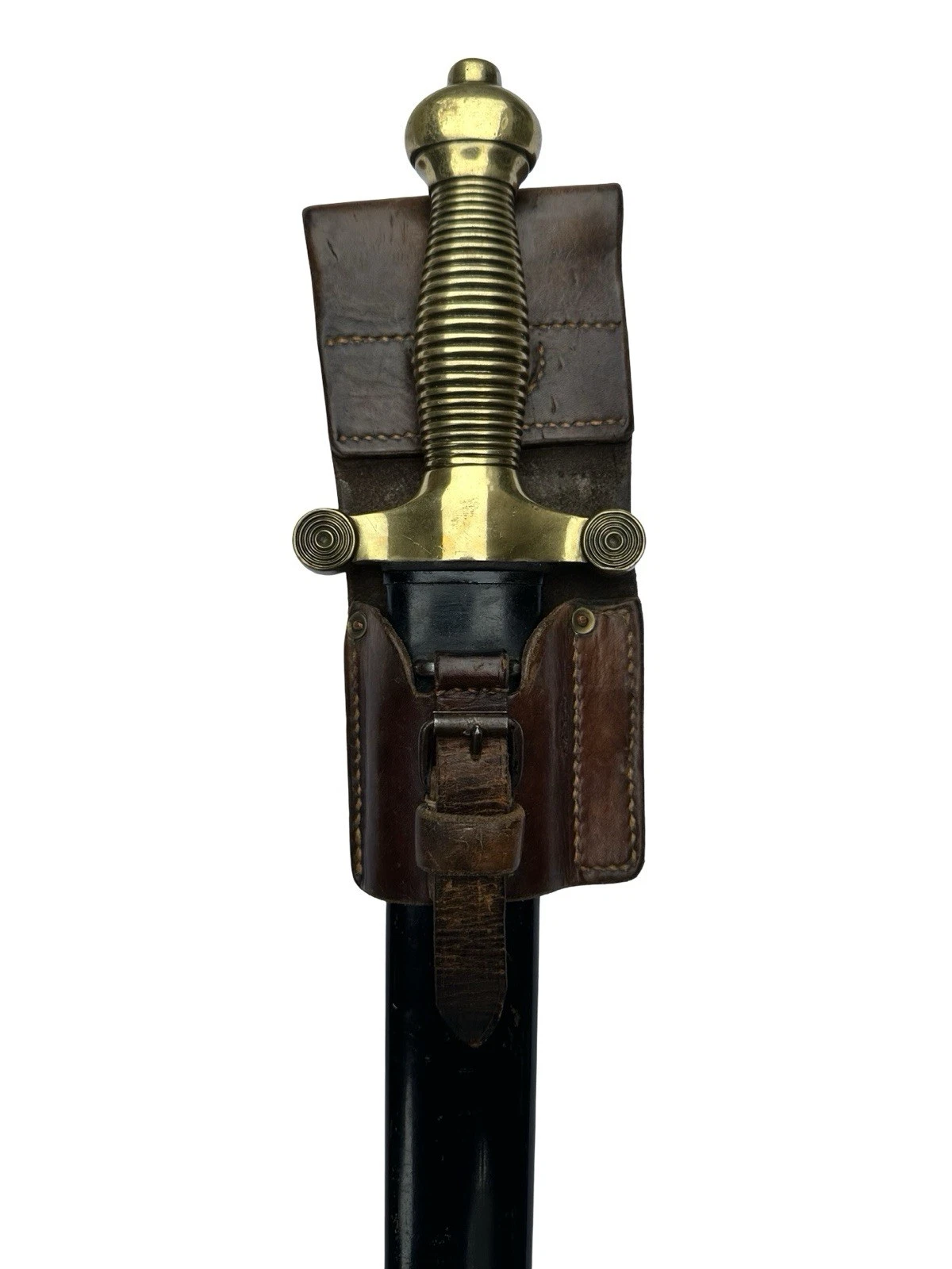 WW1 German Sawback Sword Fascine Knife - Swiss Made Waffenfabrik Pioneers M1842 - Image 4