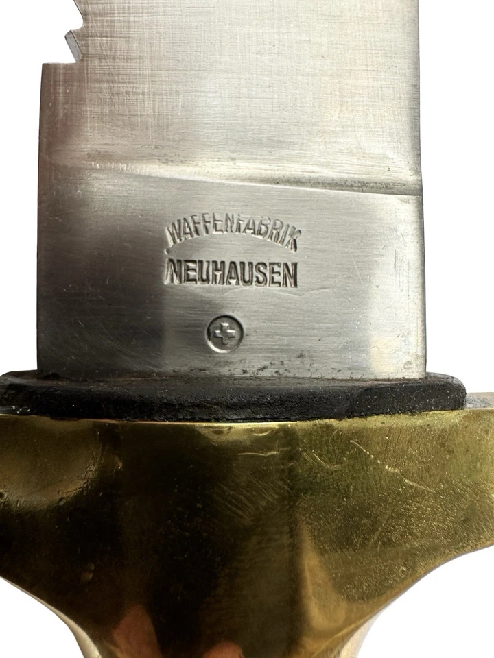 WW1 German Sawback Sword Fascine Knife - Swiss Made Waffenfabrik Pioneers M1842 - Image 8